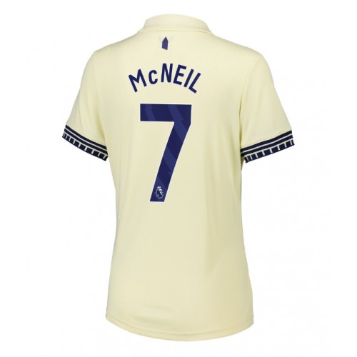Stroje piłkarskie Everton Dwight McNeil #7 Koszulka Wyjazdowej dla damskie 2025-26 Krótki Rękaw
